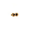 vintage Gold earrings with garnet 14 krt