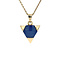 vintage Gold pendant with star sapphire 14 krt