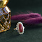 vintage Gold ring with red coral 14 crt