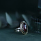 vintage Gold ring with garnet 14 crt