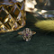 vintage Gold ring with ruby 18 krt