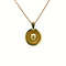 vintage Gold pendant with diamond 14 krt