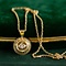 vintage Gold pendant with diamond 14 krt