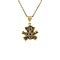 vintage Gouden berenhanger met diamant 18 krt