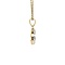 vintage Gouden berenhanger met diamant 18 krt