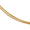 vintage Gouden fantasie collier met granaat 42 cm 14 krt