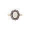 vintage Entourage ring with opal and amethyst 9 crt