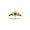 vintage Entourage ring met diamant en aquamarijn 9 krt