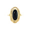 vintage Gouden ring with garnet 14 krt
