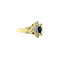 vintage Ring with sapphire and diamond 9 krt