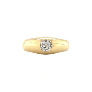 Gold ring with diamond 14 krt