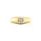 vintage Gold ring with diamond 14 krt