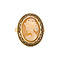 vintage Gouden ring met camee 14 krt