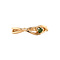 vintage Rose gold strike ring with emerald 14 krt