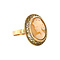 vintage Gouden ring met camee 14 krt