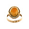 vintage Gold ring with cameo 14 krt
