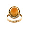 vintage Gouden ring met camee 14 krt