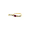 vintage Gold strike ring with ruby and diamond 18 crt