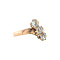 vintage Rose gold ring with diamond 14 crt