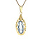 vintage Gold pendant with topaz 14 crt