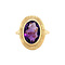 vintage Gold ring with amethyst 14 crt