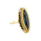 vintage Gold ring with hematite 14 crt