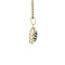 vintage Gold entourage pendant with zirconia and sapphire 14 crt