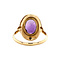 vintage Gold ring with amethyst 14 crt