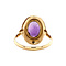 vintage Gouden ring met amethist 14 krt