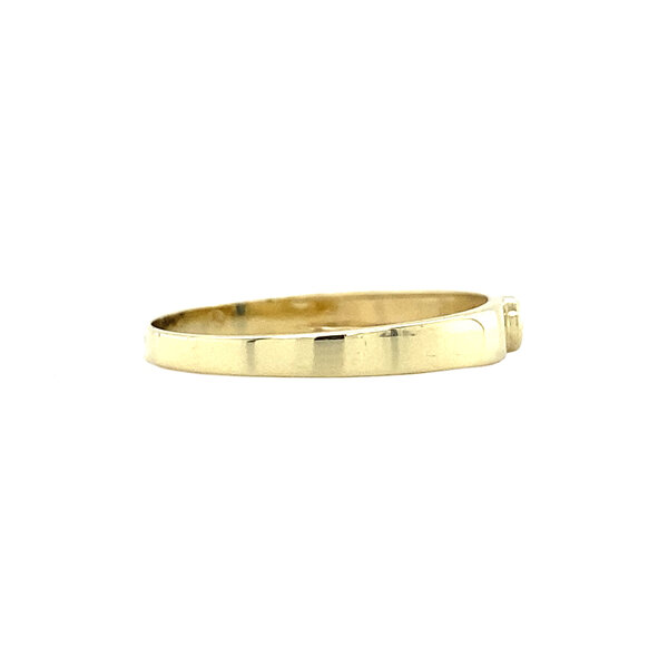 vintage Gouden ring met saffier 14 krt