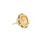 vintage Gouden ring met munt 14 krt