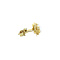 vintage Gold ear studs with pearl 14 krt