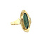 vintage Gouden ring met groene spinel 14 krt