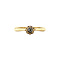 vintage Gouden ring met roosdiamant 14 krt