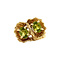 vintage Gold ring with Peridote 14 krt