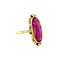 vintage Gold ring with ruby 14 krt