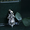 vintage Silver pendant with rose diamond 925/14 krt