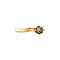 vintage Gold ring with rose diamond 14 krt