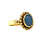 vintage Gold ring with opal triplet 18 krt