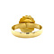 vintage Gold ring with opal triplet 18 krt