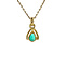 vintage Gold pendant with emerald 14 krt
