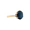 vintage Gouden ring met stersaffier 14 krt