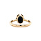 vintage Gouden ring met stersaffier 14 krt