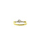 vintage Gold solitaire ring with diamonds 18 krt