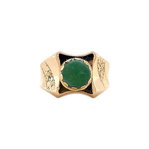 Gold ring with turquoise 18 krt