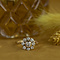vintage Gouden entourage ring met diamant 18 krt