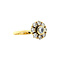vintage Gold entourage ring with diamond 18 krt