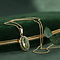 vintage Gold pendant with green spinel 14 krt