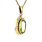vintage Gold pendant with green spinel 14 krt