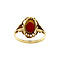 vintage Gold ring with blood coral 14 krt